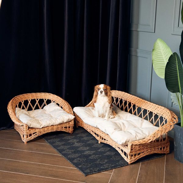 Legowisko wiklinowe dla małych ps&oacute;w "Mini Lounge" OrganicSchef